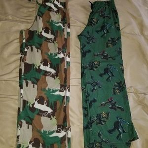 Pair of 2 pajama pants size Youth M